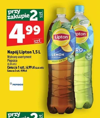 Napój Lipton Lemon promocja w TOPAZ