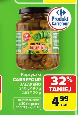 Papryczki Jalapeño Carrefour promocja w Carrefour