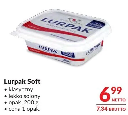 Lurpak Soft klasyczny lekko solony promocja w Makro
