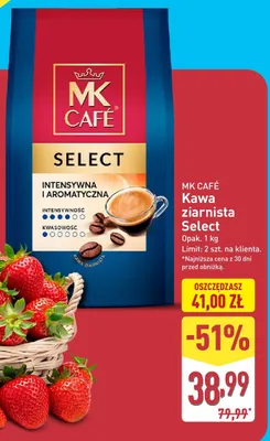 Kawa ziarnista MK Café Select promocja w Aldi