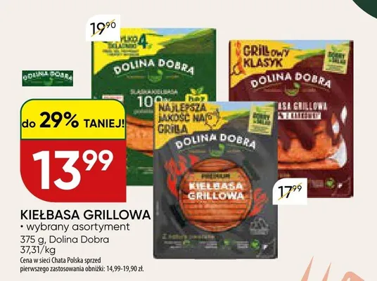 Kiełbasa grillowa Dolina Dobra promocja w Chata Polska