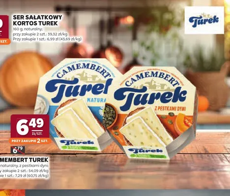 Ser camembert z pestkami dyni Turek promocja w Stokrotka