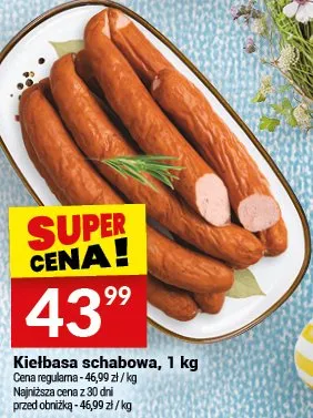 Kiełbasa schabowa promocja w Twój Market