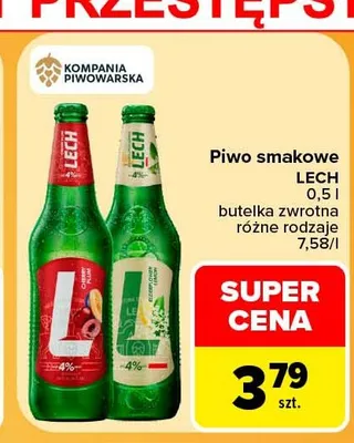 Piwo smakowe Lech Cherry promocja w Carrefour