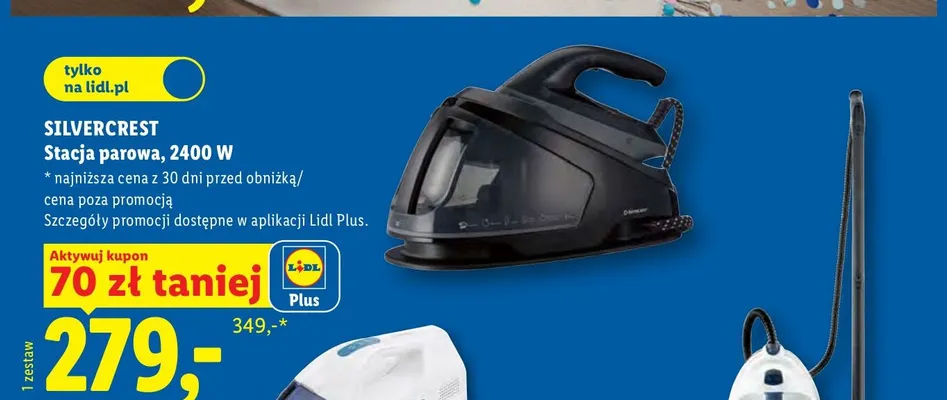 Stacja parowa Silvercrest promocja w Lidl