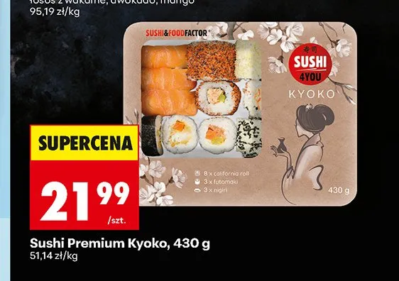 Sushi Premium Kyoko promocja w Biedronka