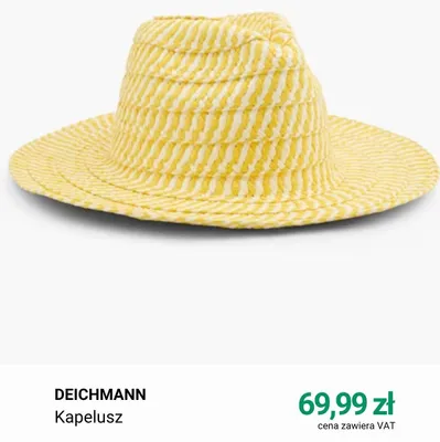 Kapelusz Deichmann promocja w Deichmann