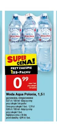 Woda niegazowana Aqua Polonia promocja w Twój Market