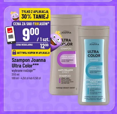Szampon Joanna Ultra Color chłodne odcienie blond promocja w POLOmarket