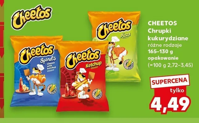 Chrupki kukurydziane Cheetos Ketchup promocja w Kaufland