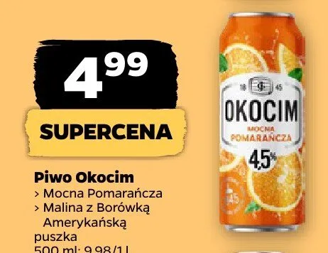 Piwo Radler Pomarańcza z Maliną z Borówką Amerykańską puszka promocja w Netto