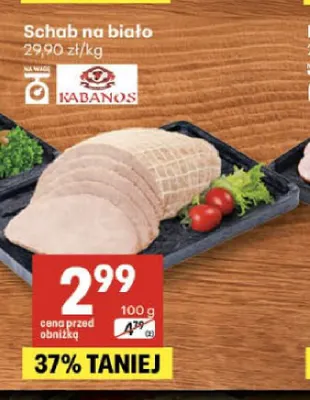 Schab na biało Kabanos promocja w Delikatesy Centrum