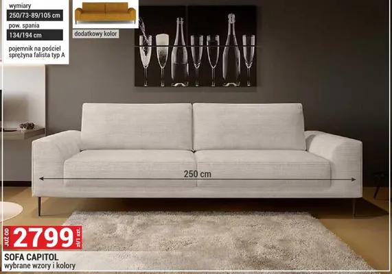 Sofa Capitol promocja w Merkury Market