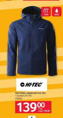 Softshell męski Neti Hi-Tec promocja w Selgros