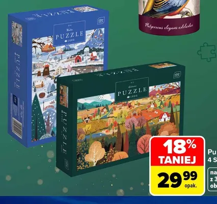 Puzzle 4 Seasons Interdruk promocja w Carrefour