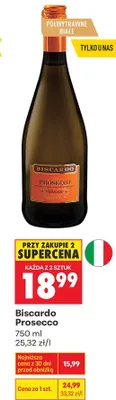 Wino musujące Prosecco promocja w Biedronka