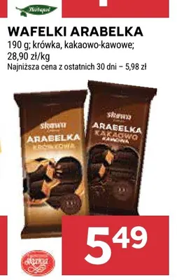Wafelki Arabelka kakaowo-kawowe Skawa promocja w Stokrotka