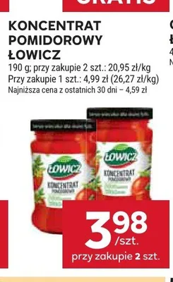 Koncentrat pomidorowy Łowicz promocja w Stokrotka