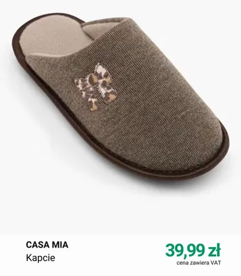 Kapcie Casa Mia promocja w Deichmann