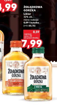 Wódka Żołądkowa Gorzka likier 0,09l promocja w Kaufland