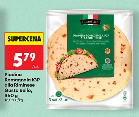 Piadina Romagnola IGP alla Riminese Gusto Bello promocja w Biedronka