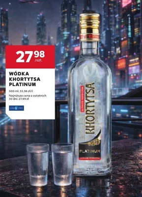 Wódka Khortytsa Platinum promocja w Stokrotka