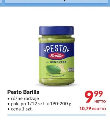 Pesto Barilla promocja w Makro
