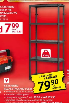 Regał Stackaro Solid Kistenberg promocja w Selgros