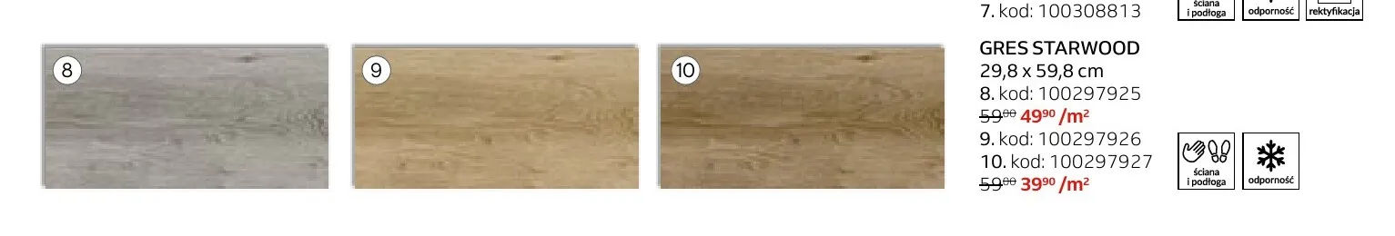 Gres Cersanit Starwood 29,8x59,8 cm wzór promocja w Komfort