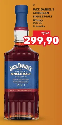 Whisky Jack Daniel's American Single Malt 45% alk. promocja w Kaufland