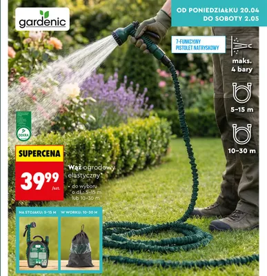 Wąż ogrodowy elastyczny promocja w Biedronka