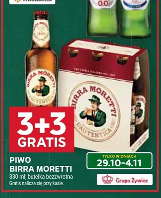Piwo Birra Moretti L'Autentica promocja w Stokrotka