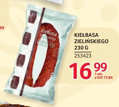 Kiełbasa Zielińskiego promocja w Selgros