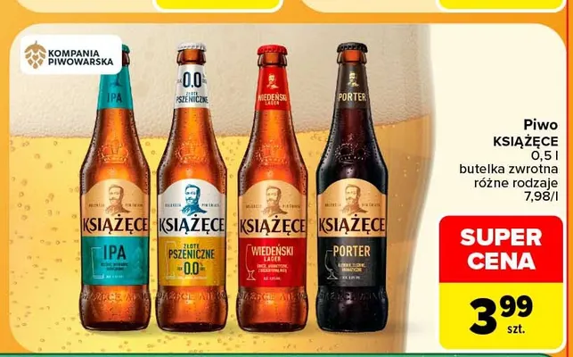 Piwo Książęce Porter promocja w Carrefour