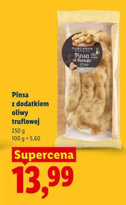 Pinsa z dodatkiem oliwy truflowej Tuscanya Bakery promocja w Lidl