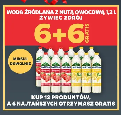 Woda źródlana z nutą owocową Żywiec Zdrój promocja w Netto