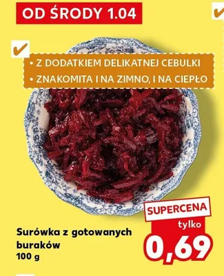 Surówka z gotowanych buraków promocja w Kaufland