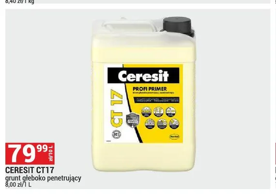 Grunt głęboko penetrujący Ceresit promocja w Merkury Market