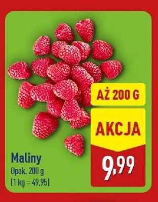 Maliny promocja w Aldi
