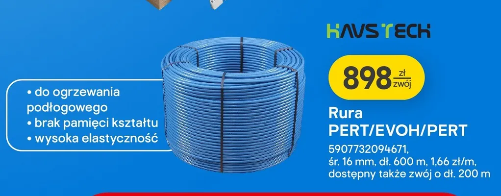 Rura PERT/EVOH/PERT promocja w Castorama