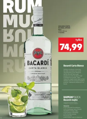 Rum Bacardi Carta Blanca promocja w Kaufland