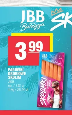Parówki drobiowe Skolim JBB promocja w SPAR