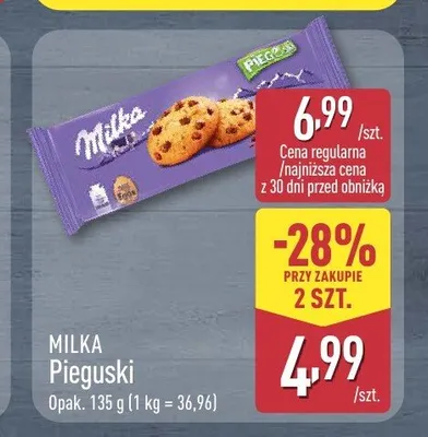 Ciastka Milka Pieguski promocja w Aldi