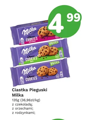 Ciastka Pieguski z orzechami Milka promocja w Limonka