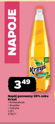 Napój gazowany Krzyś Gruszka promocja w Netto
