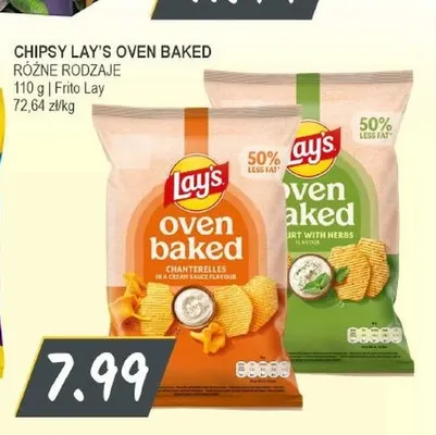 Chipsy Lay's Oven Baked kurki w sosie śmietanowym promocja w Słoneczko