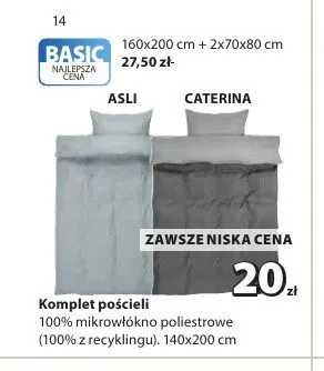 Komplet pościeli ASLI 140x200 cm promocja w Jysk