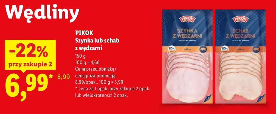 Schab z wędzarni Pikok promocja w Lidl