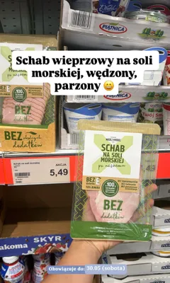 Schab na soli morskiej w plastrach Madej Wróbel promocja w Aldi