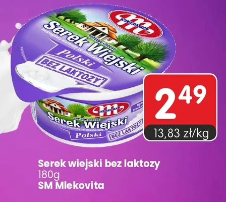 Serek wiejski bez laktozy Mlekovita promocja w Market Point